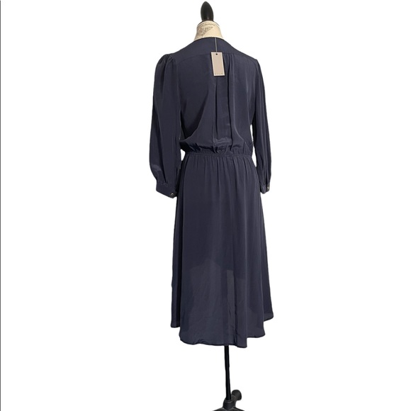 New S.Y.L.K. dark blue navy Midi dress size L - Picture 3 of 11
